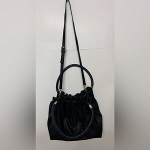 STEVEN gorgeous black bag with hints of Blue